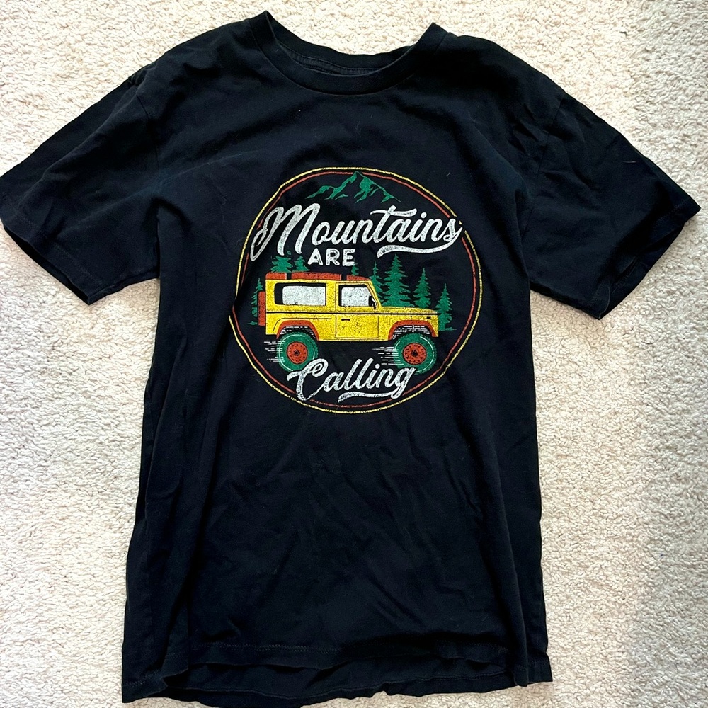 Black graphic tee